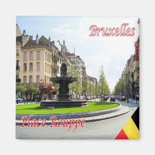 BRÜSSEL BRUXELLES Place Rouppe and Avenue Magnet
