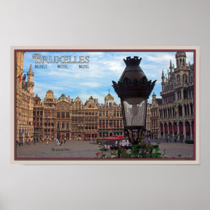 Brüssel - Der Grand Place Poster