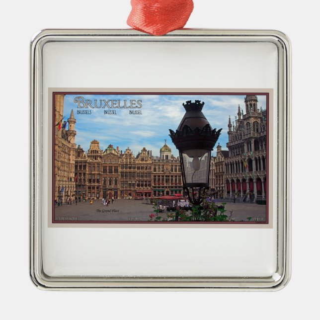 Brüssel - der großartige Platz Ornament Aus Metall (Vorne)