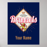Brüssel Europa Hauptstadt Belgien Retro Lion Vinta