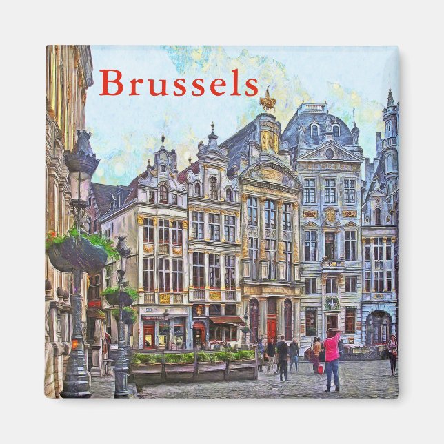 Brüssel. Grand Place. Magnet (Vorne)