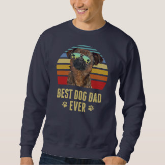 Brüssel Griffon Best Dog Vater je Retro Sunset  Sweatshirt
