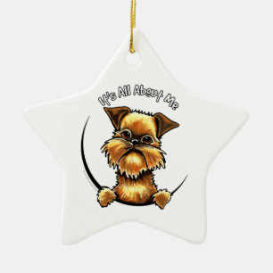 Brüssel Griffon, das ganz ungefähr ich sein ist Keramikornament