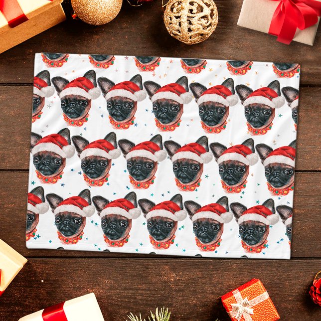 Brüssel Griffon Dog Breed Christmas Fleecedecke (Von Creator hochgeladen)