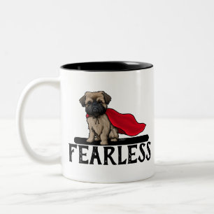 Brüssel Griffon Fearless Zweifarbige Tasse