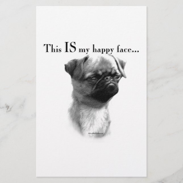 Brüssel Griffon Happy Face (Vorderseite)