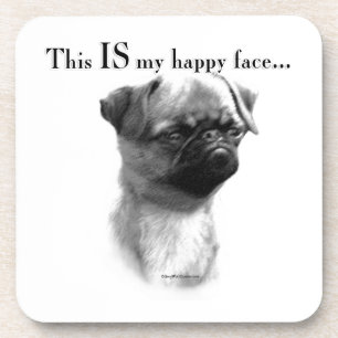 Brüssel Griffon Happy Face Untersetzer