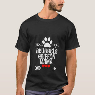 Brüssel Griffon Mama für Weihnachten des Muttertag T-Shirt