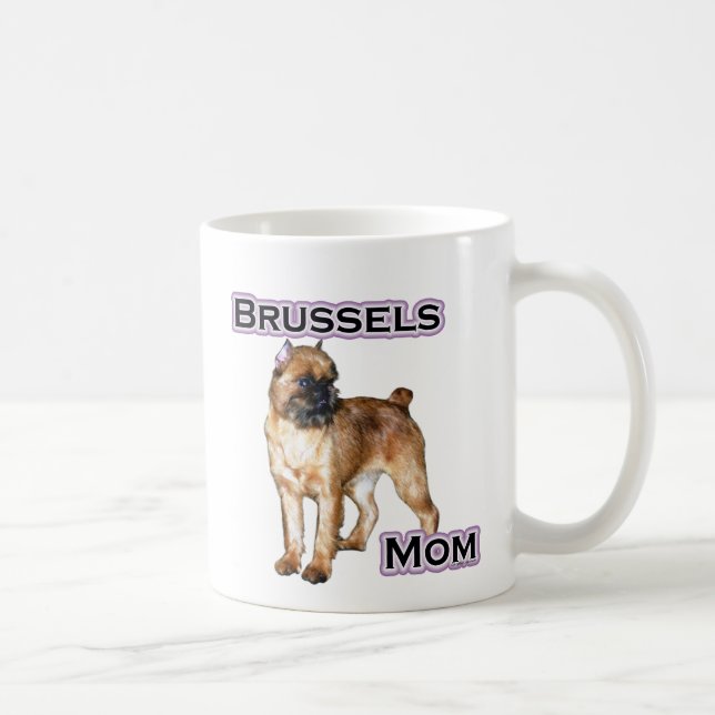 Brüssel Griffon Mama; Mama Brüssel Griffon Kaffeetasse (Rechts)