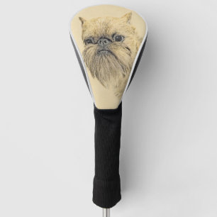 Brüssel Griffon Painting - Niedliche Hundekunst Golf Headcover