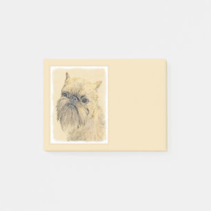 Brüssel Griffon Painting - Niedliche Hundekunst Post-it Klebezettel