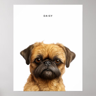 Brüssel Griffon Personalisiert Print Poster