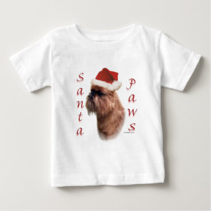 Brüssel Griffon Santa Paws Baby T-shirt