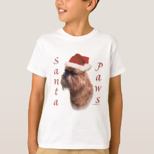 Brüssel Griffon Santa Paws T-Shirt