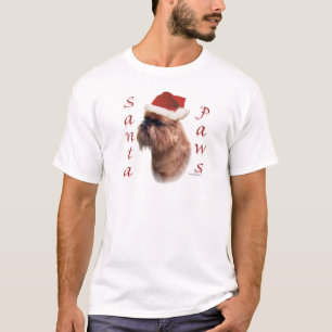 Brüssel Griffon Santa Paws T-Shirt