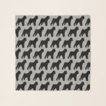 Brüssel Griffon Silhouetten Pattern Schal<br><div class="desc">Brüssel Griffon Lover's Scarf</div>