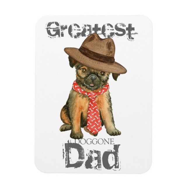 Brüssel Griffon Vater Magnet (Vertikal)