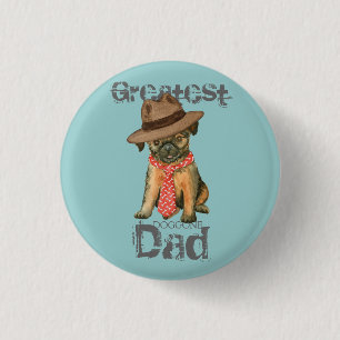 Brüssel Griffon Vater Pinback Button