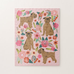 Brüssel Griffon Vintag Florals rosa