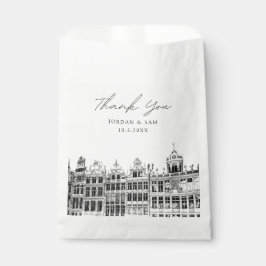 Brüssel Hochzeit Personalisiertes Foto Geschenktütchen
