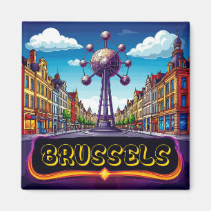 Brüssel Reise Souvenir Andenken ⭐ Magnet