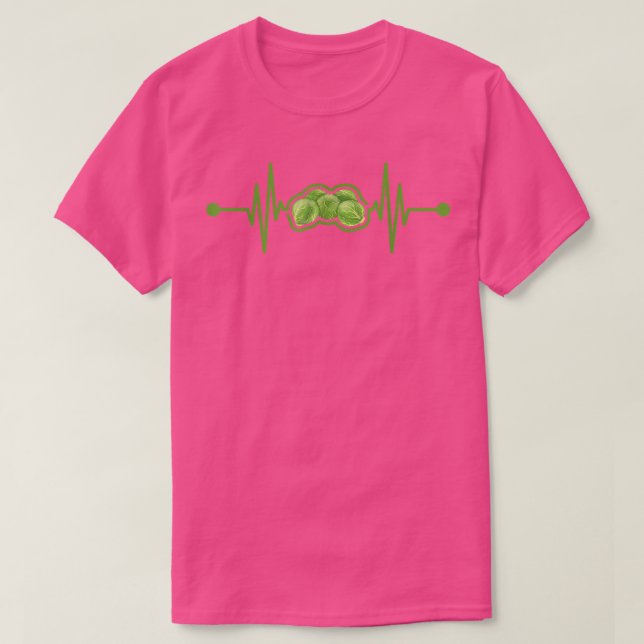 Brüssel Sprout Heartbeat T-Shirt (Design vorne)