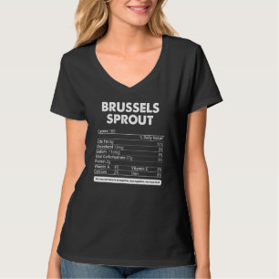 Brüssel Sprout Nutritional Facts Erntedank Foo T-Shirt
