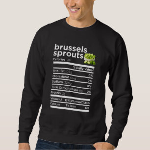 Brüssel Sprouts Nutrition Erntedank Kostüm Sweatshirt