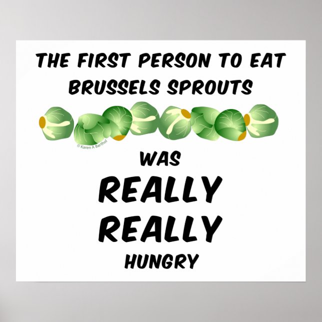 Brüssel Sprouts Poster (Vorne)