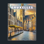 Brüssel, Stadt der Gegensätze und Reize Postkarte<br><div class="desc">Der Große Platz,  ein Juwel aus Stein und Licht,  dehnt sich unter den wohlwollenden Augen der stolzen Uhr aus. Gastfreundliche Kaffeemaschinen,  Pralinen im Schaufenster...  bieten einen Moment Sanftheit im Alltag.</div>