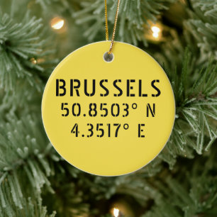 Brüsseler Breitenlängen anpassbar Keramik Ornament
