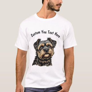 Brüsseler Griffon Dog individuell anpassbar T-Shirt