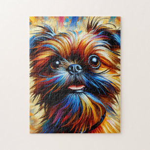 Brüsseler Griffon Hund Acryl Druck Hunde Liebhaber