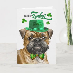 Brüsseler Griffon Hund Glücklicher St. Patrick's D Feiertagskarte