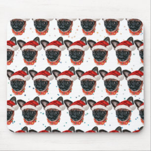 Brüsseler Griffon-Hunderasse Weihnachten Mousepad