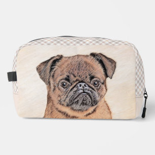 Brüsseler Griffon-Malerei Rotes Glattes Süßes Hund Waschbeutel