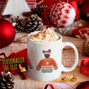 Brüsseler Hund, der hässlich Sweater Xmas Hund Lov Kaffeetasse