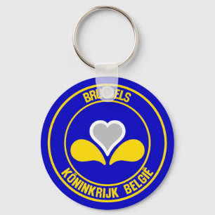 Brüsseler RundEmblem Schlüsselanhänger