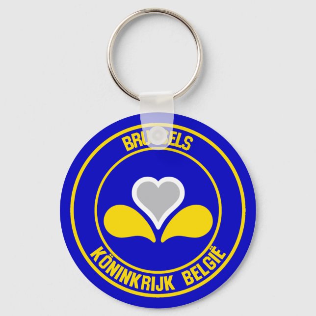 Brüsseler RundEmblem Schlüsselanhänger (Vorderseite)
