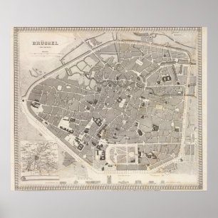 Brussels and Belgium Poster