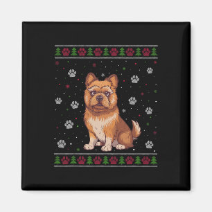 Brussels Griffon Christmas Sweater Xmas Pet Animal Magnet
