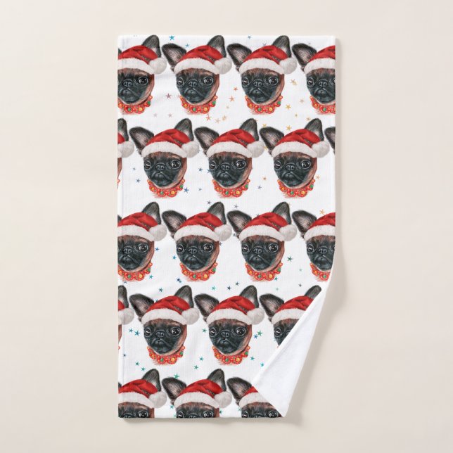 Brussels Griffon Dog Breed Christmas Handtuch (Handtuch)