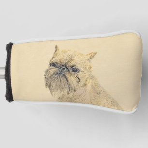 Brussels Griffon Painting - Niedliche Hundekunst Golf Headcover