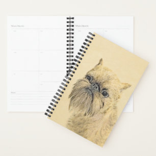 Brussels Griffon Painting - Niedliche Hundekunst Planer