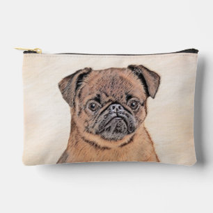 Brussels Griffon Painting Red Smooth Niedlich Dog Zubehörtasche