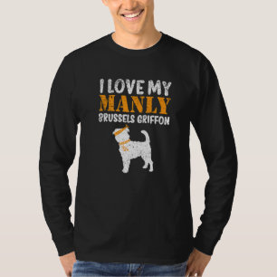 Brussels Griffon Pet Funny Boy Dog Pup Gender Reve T-Shirt