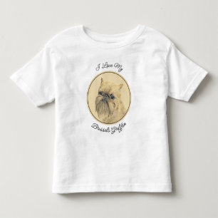 Brussels Griffon Rough Painting - Original Hunde A Kleinkind T-shirt