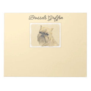 Brussels Griffon Rough Painting - Original Hunde A Notizblock