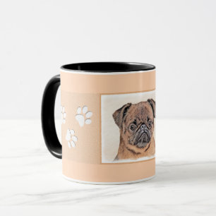 Brussels Griffon Smooth Painting Original Dog Art Tasse