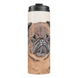 Brussels Griffon Smooth Painting Original Dog Art Thermosbecher